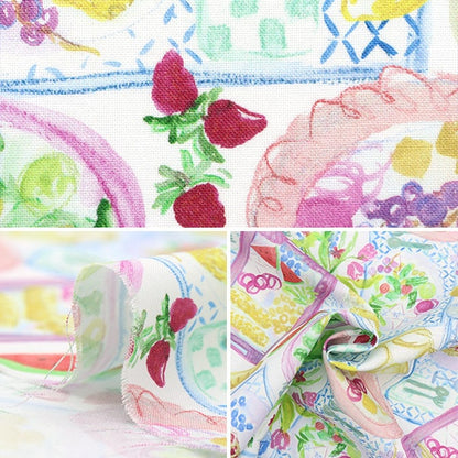 [From quantity 5] Fabric "USA Cotton Country Picnic DCWR2132-WHIT"