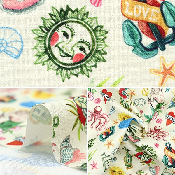 [From quantity 5] Fabric "USA Cotton Cita DMB2140-CREAM"
