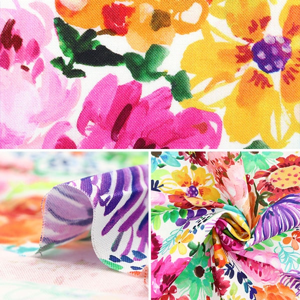 [From quantity 5] Fabric "USA Cotton Dearstella Spring THEORY DAW1090-MULTI"