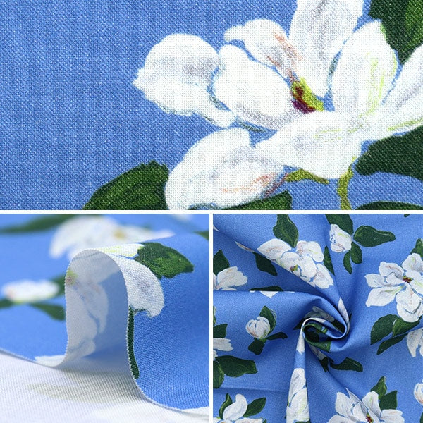 [From quantity 5] Fabric "USA Cotton Dearstella Magnolias DCWR2133-Mari"