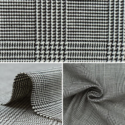 [From quantity 5] Fabric"Basic check Glen Check YZW001]