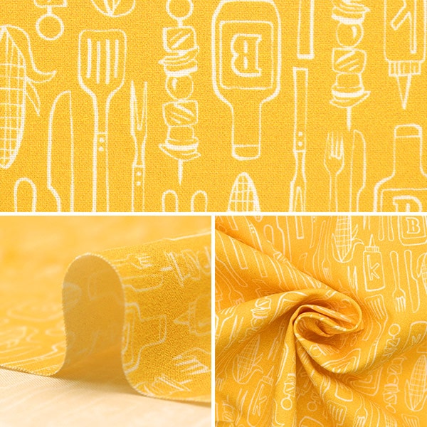[From quantity 5] Fabric "USA Cotton Outdoor Dining CX10545-Yell-D"