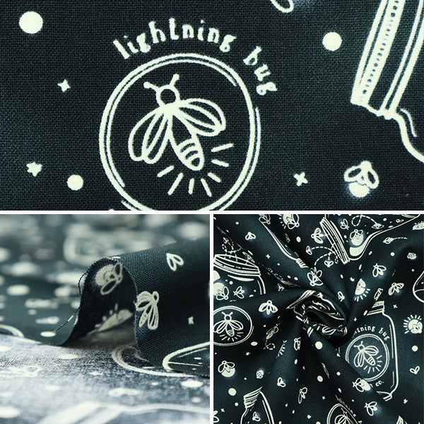 [From quantity 5] Fabric "USA Cotton Sparks in the Night DG10457-Navy-D"