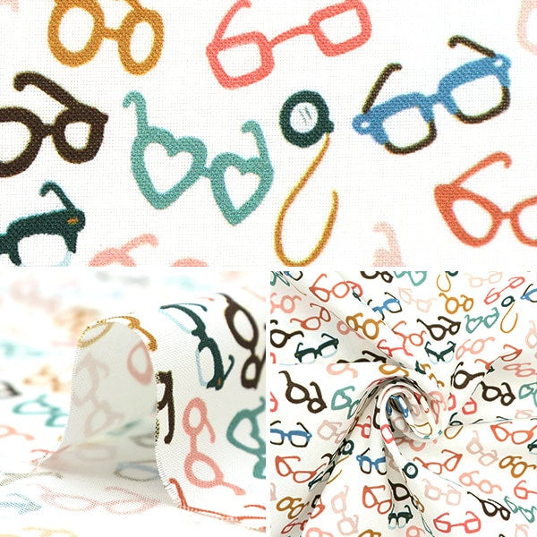 [From quantity 5] Fabric "USA Cotton Glassiz 1993-WHITE"