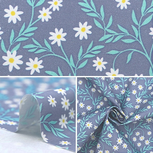 [From quantity 5] Fabric "USA Cotton Vines D2181-ORIENT"