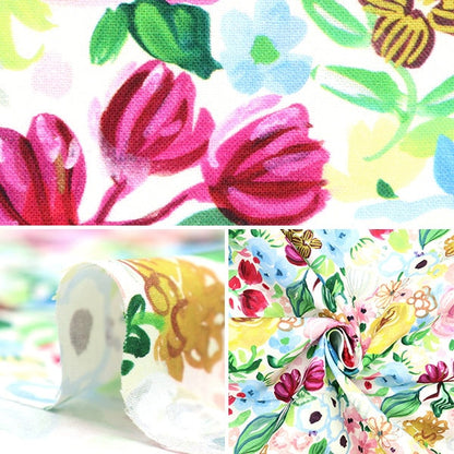 [From quantity 5] Fabric "USA Cotton Summer Garden DJL2245-MULTI"