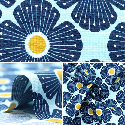 [From quantity 5] Fabric "USA Cotton Blossom Blue Lv402-LB2"