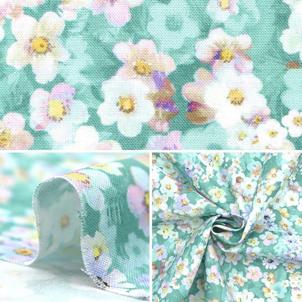 [From quantity 5] Fabric "USA Cotton Flower Bed RJ2905-TE2D"