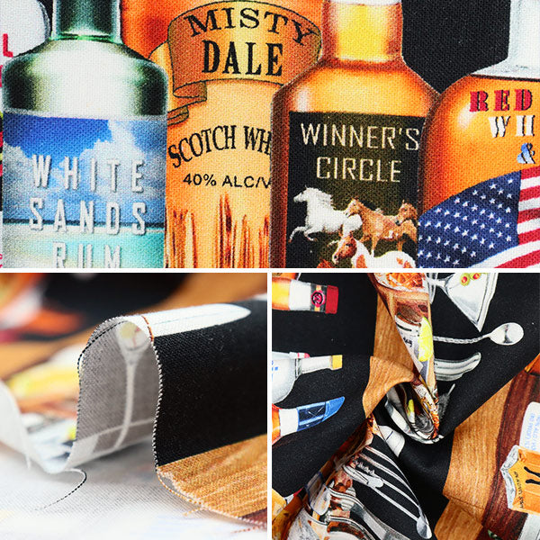 [From quantity 5] Fabric "USA cotton liquor shelf 12854-99"
