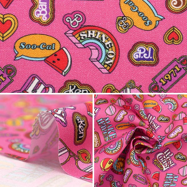 [From quantity 5] Fabric "USA Cotton Barbie ICONS Pink C11724-HOTPIN"