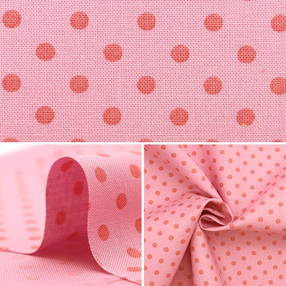 [From quantity 5] Fabric 『Sheeting Multidot Pink x Dark Pink 88198-1-11]