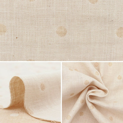 [From quantity 5] Fabric "Organic cotton double gauze Dot pattern R-0529-J-10]