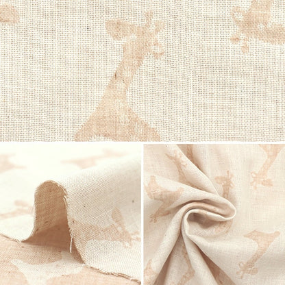 [From quantity 5] Fabric "Organic cotton double gauze Kirin pattern R-0529-J-12]