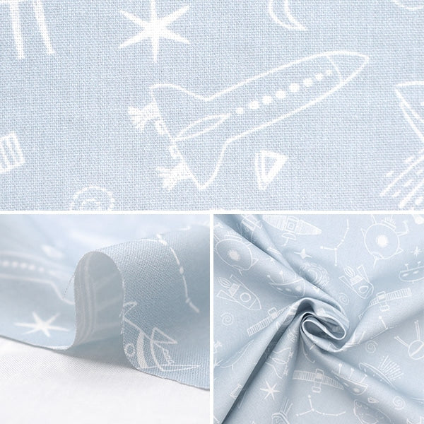 [From quantity 5] Fabric "USA Cotton Inter Galactic D2269-CANAL"