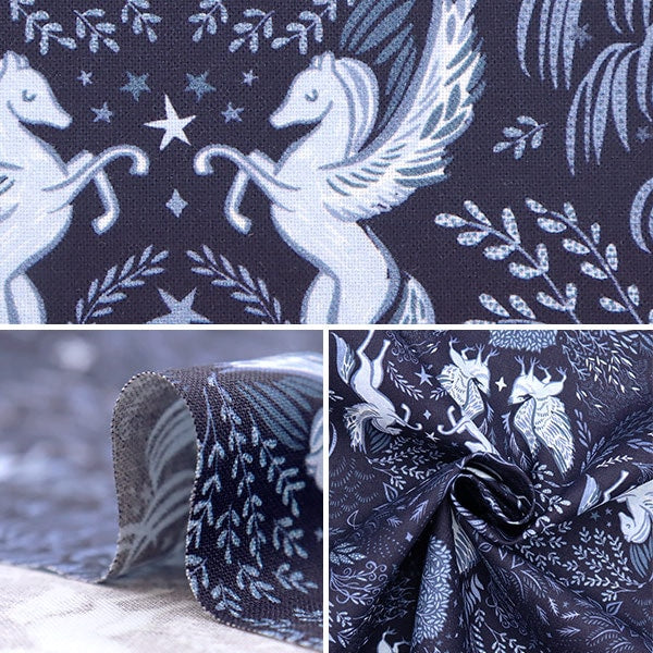 [From quantity 5] Fabric "USA Cotton Pegasastwal D2259-midnigh"