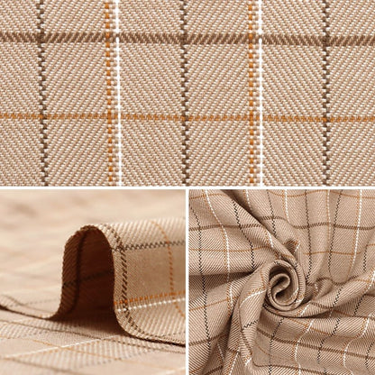 [From quantity 5] Fabric "TR Tartan Suprempty Brushed Check Beige TRC8000-17"