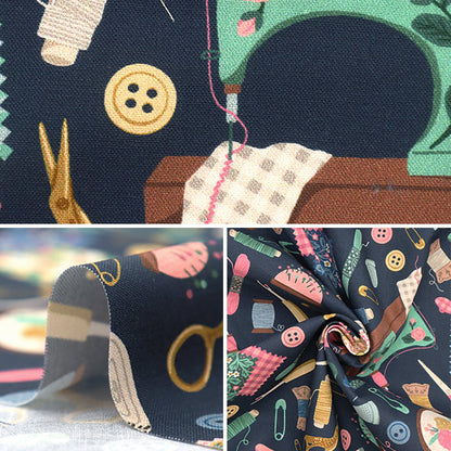 [From quantity 5] Fabric "USA Cotton Sewing Navy 21438-9"