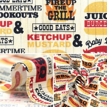[From quantity 5] Fabric "USA Cotton Outdoor Kitchen DCX10541-BEIG"