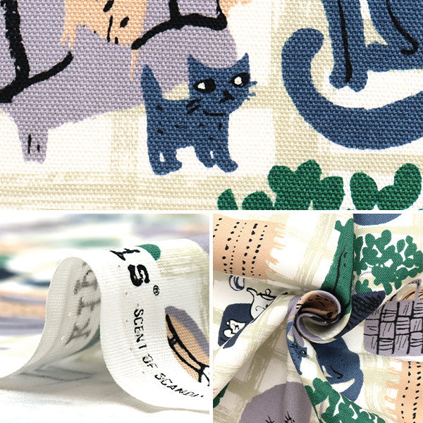 [From quantity 5] Fabric "Kippis (Kippis) Oxford Hugge Pale Green KPO-62A]