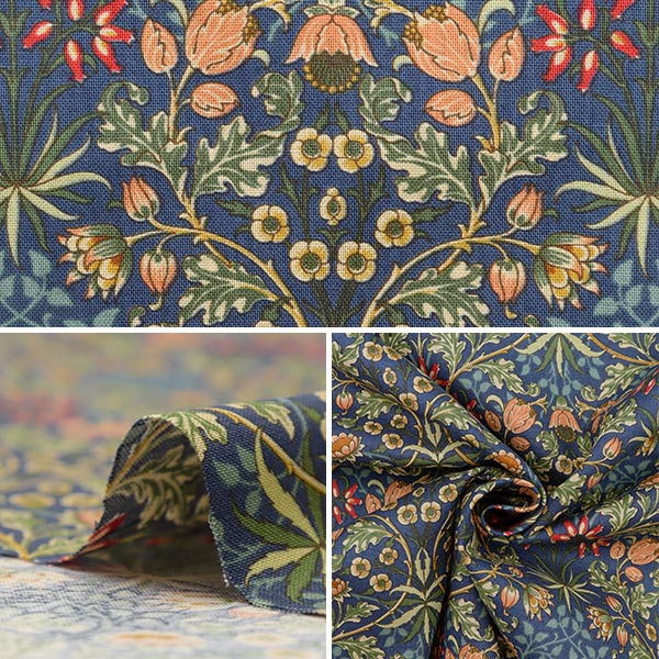 [From quantity 5] Fabric "Best of Morris Best of Morris Sheeting Hyacinth 33496-18]