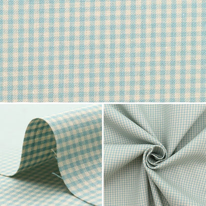 [From quantity 5] Fabric "Gingham check (small) saxophone 14300-1-2"