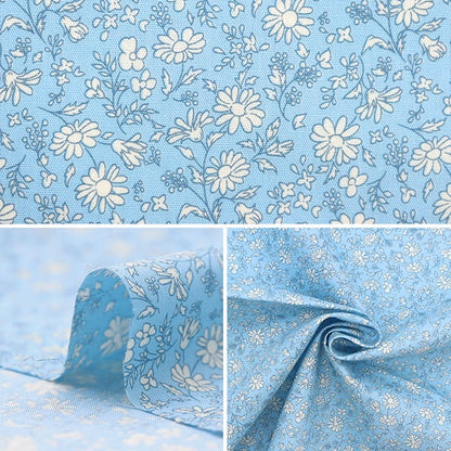 [From quantity 5] Fabric 『Poplin Homy Collection single color flower DH10061S-B]
