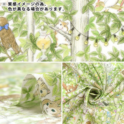 [From quantity 5] Fabric "60 Loan Digital Print 22fabric Merry Park Sax DP-4430-3B"