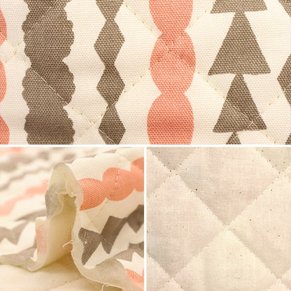 Fabric "Kippis (Kippis) OxfordQuilt Cut Cloth Approximately 108 x 50cm Salmiacchi Pink beige CQKPO-19F]