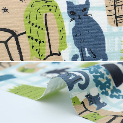 [From quantity 5] Fabric "Kippis (Kippis) OxfordLaminate Hugge Ice Blue KPOR-62B]