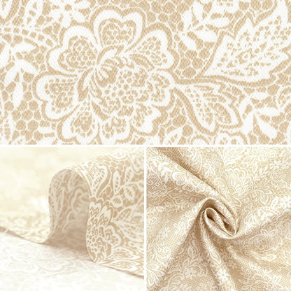 [From quantity 5] Fabric "Cotton Satin Nerori Rose Romantic Lace Green NRF-02G"
