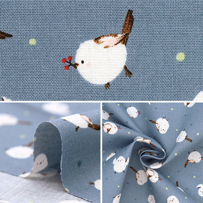 [From quantity 5] Fabric 『Sheeting Shimaenaga Blue AP31803-2E]