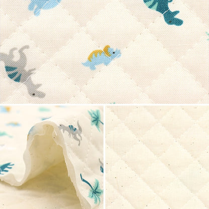 Fabric 『SheetingQuilt Petit Collection Dinosaur Cut Cloth Approximately 106 x 50cm Natural CQ-PTC-DINO-D]