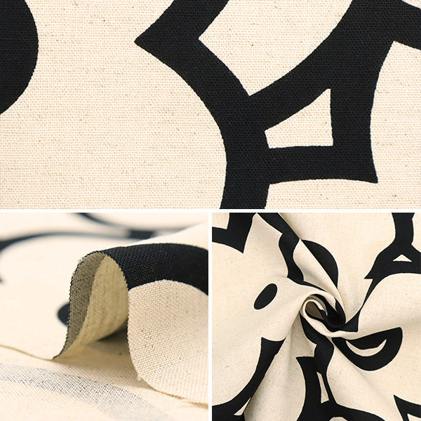 [From quantity 5] Fabric "Ukono Cotton Cotton Hinen Canvas Otber Black Up5862-A" COTTON KOBAYASHI