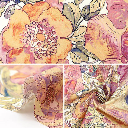 [From quantity 5] Fabric "Liberty Fabric Recycled Nylon Lipstop Rose Zandy 15-3635180-AR" Liberty Japan