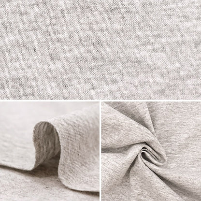 Fabric "Cotton shirt knit thinning Cut Cloth Approximately 90cm x 1.8m Heather Gray C-KnitCol-6]