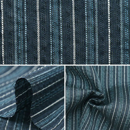 [From quantity 5] Fabric "Shijira weaving blue x navy blue NOS-017-5"