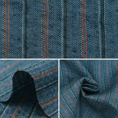[From quantity 5] Fabric "Shijira weaving blue x engine NOS-017-8"