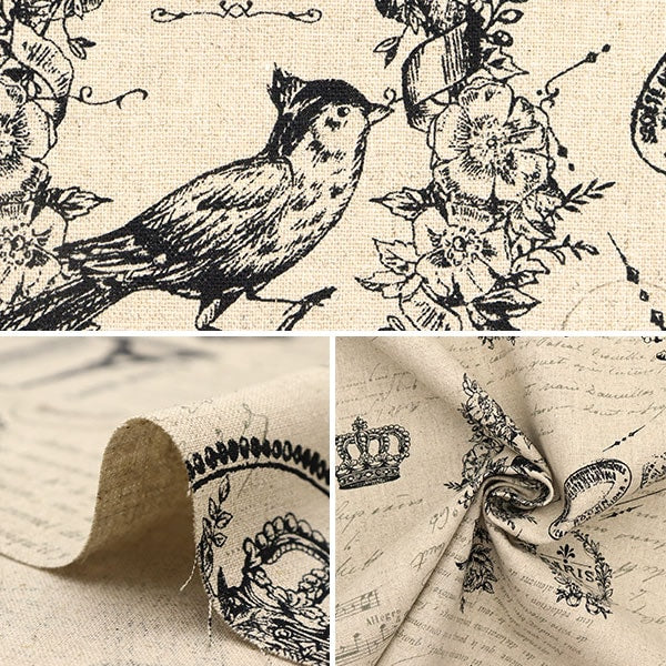 [From quantity 5] Fabric "Cotton hemp canvas GOOD OLDDAYS Natural CR8888-2A" Cosmo Textile