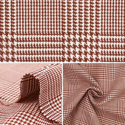 [From quantity 5] Fabric "Supple TR check Glen Red TRC8000-20"