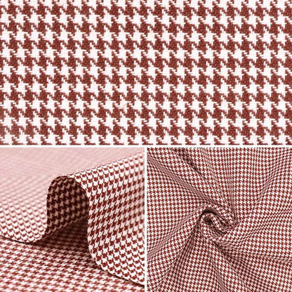 [From quantity 5] Fabric "Supple TR check Chidorired TRC8000-23"