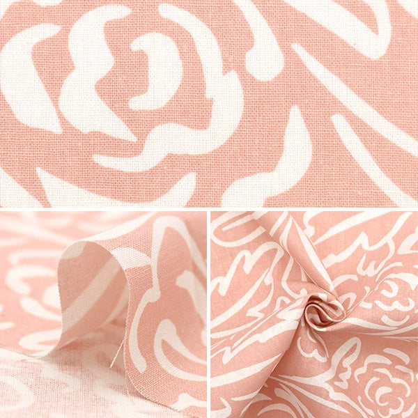 [From quantity 5] Fabric "Cotton hee canvas Kotibara Pink FF10513-A"