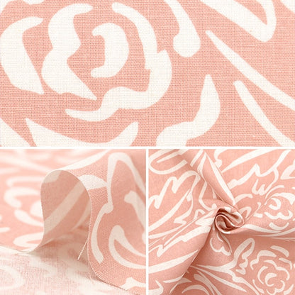 [From quantity 5] Fabric "Cotton hee canvas Kotibara Pink FF10513-A"