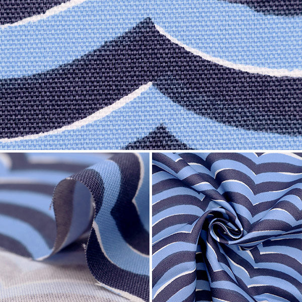 [From quantity 5] Fabric "Kippis (Kippis) Oxford Swell Blue KPO-68A]