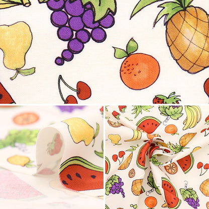 [From quantity 5] Fabric "USA Cotton Loralai Design Fan Fruit Pattern 692-543"