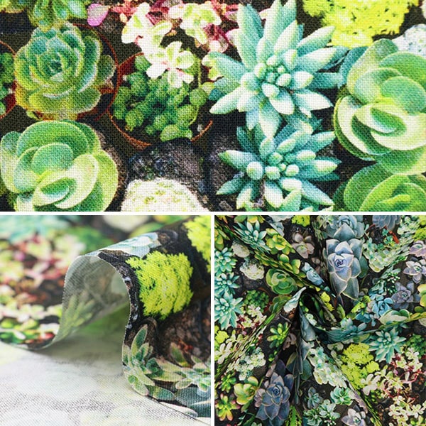 [From quantity 5] Fabric "Inkjet Print Garden AP8010-2"