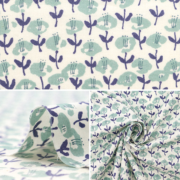 [From quantity 5] Fabric 『Lawn Le Midi Londo Mint Blue 83048-1-1]