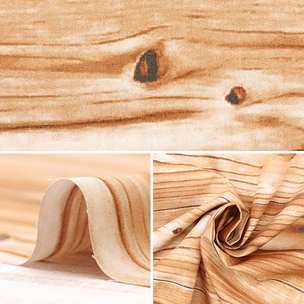 [From quantity 5] Fabric "Broad Real Print Flow Ring Brown 6700-7B"