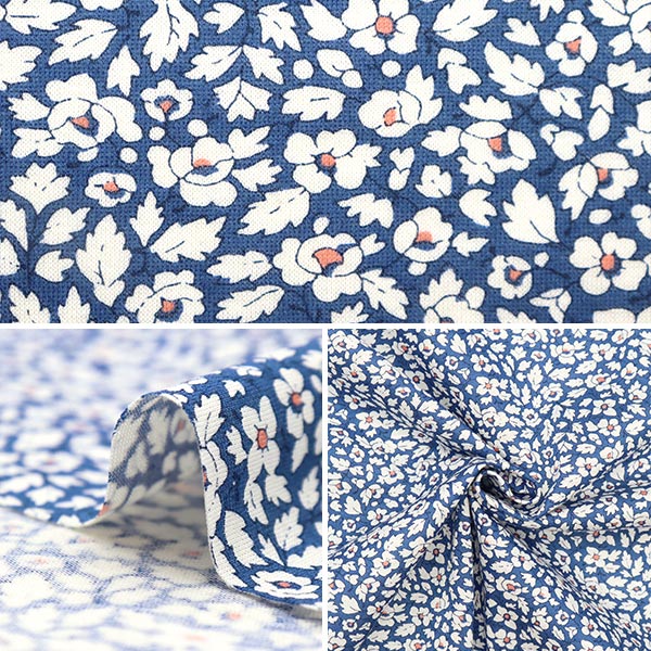 [From quantity 5] Fabric "Liberty Fabric 60/2 Tenjiku Featherfields 3637287-AK" Liberty Japan