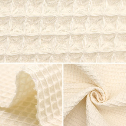 ● [From quantity 5] Fabric "DOMOTEX rich waffle milk honey DOMO-WA1"