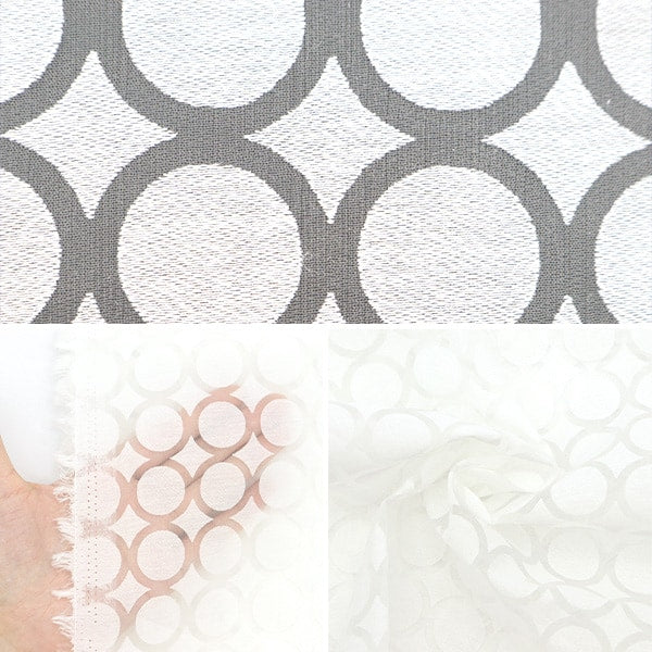 [From quantity 5] Fabric "Opal Circle Pattern RAM-OB-C8"